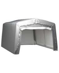 Tente de rangement 370x370 cm Acier Gris | Mobilier & Déco