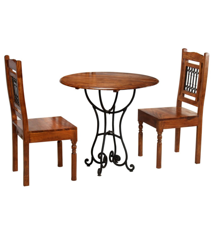 Ensemble de bistrot 3 pcs Bois d'acacia massif | Mobilier & Déco