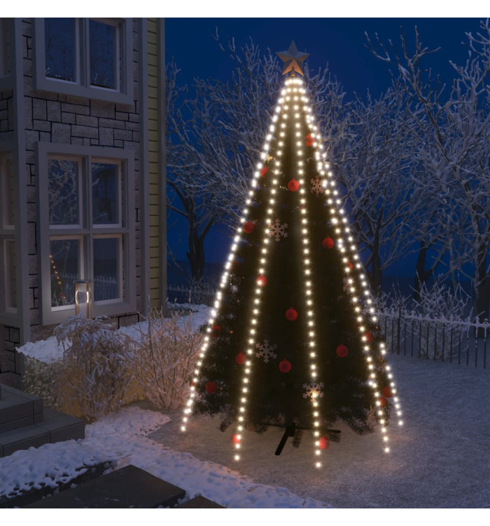 Guirlande lumineuse d'arbre de Noël 400 LED Blanc froid 400 cm | Mobilier & Déco