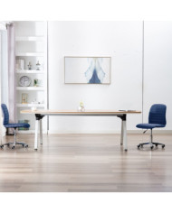 Chaises à manger lot de 2 bleu tissu | Mobilier & Déco
