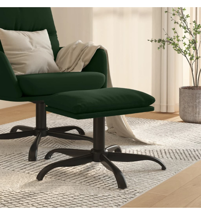 Repose-pied Vert foncé 60x60x36 cm Velours | Mobilier & Déco