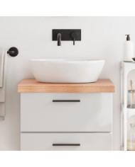 Comptoir de salle de bain marron 60x50x(2-6) cm bois traité | Mobilier & Déco