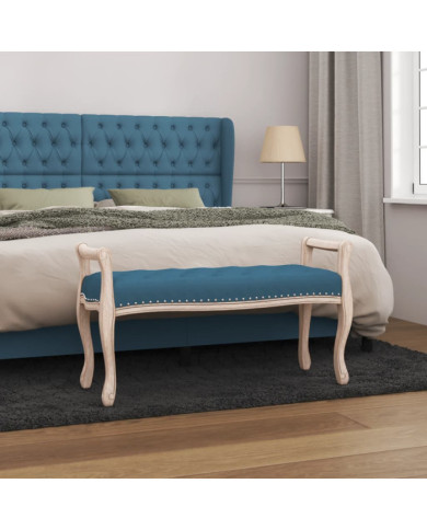 Banc Bleu 110x45x60 cm Velours | Mobilier & Déco