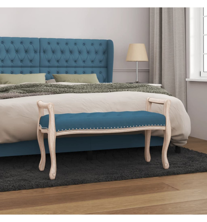 Banc Bleu 110x45x60 cm Velours | Mobilier & Déco