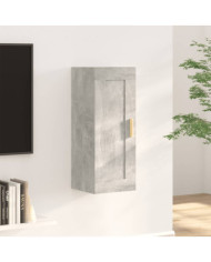 Armoire murale Gris béton 35x34x90 cm Bois d'ingénierie | Mobilier & Déco