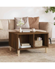Table basse Chêne marron 60x50x36,5 cm Bois d'ingénierie | Mobilier & Déco