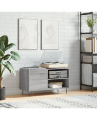 Armoire à disques sonoma gris 85x38x48 cm bois d'ingénierie | Mobilier & Déco