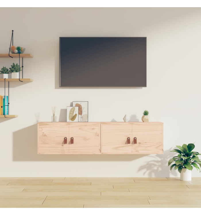 Armoires murales 2 pcs 60x30x30 cm Bois de pin massif | Mobilier & Déco