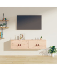 Armoires murales 2 pcs 60x30x30 cm Bois de pin massif | Mobilier & Déco
