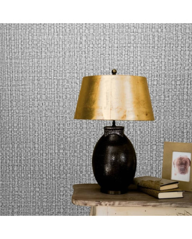 Noordwand Papier peint Vintage Deluxe Course Fabric Look Gris | Mobilier & Déco