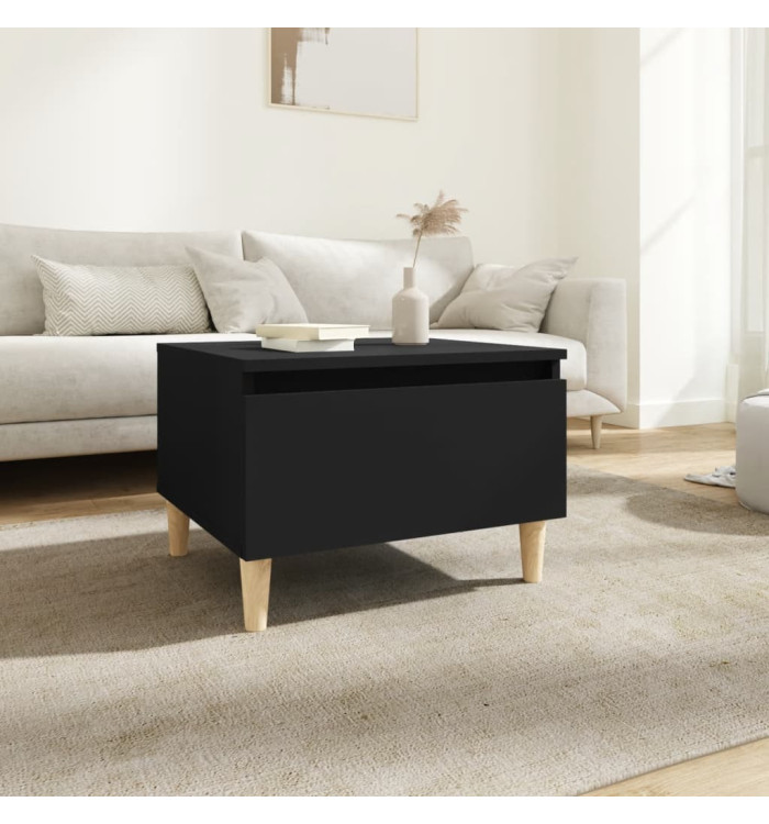 Table d'appoint Noir 50x46x35 cm Bois d'ingénierie | Mobilier & Déco