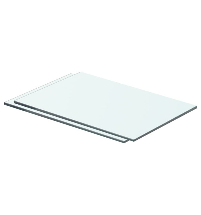 Panneaux d'étagère 2 pcs Verre Transparent 40 x 20 cm | Mobilier & Déco