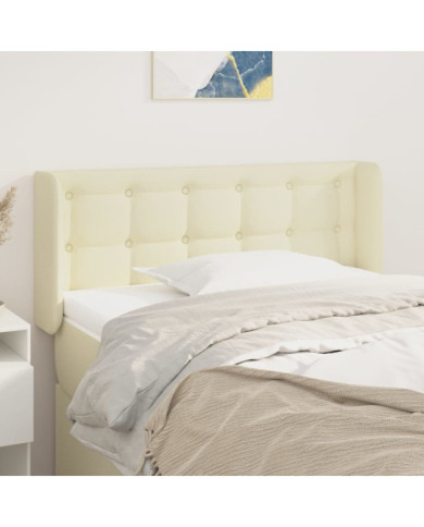 Tête de lit avec oreilles Crème 83x16x78/88 cm Similicuir | Mobilier & Déco