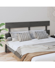 Tête de lit Gris 184x3x81 cm Bois massif de pin | Mobilier & Déco