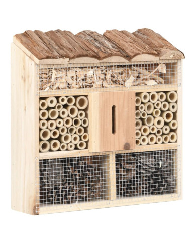 Hôtel à insectes 30x10x30 cm Bois de sapin | Mobilier & Déco