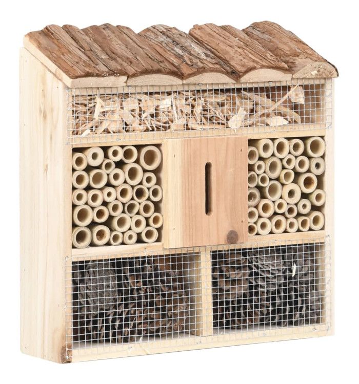 Hôtel à insectes 30x10x30 cm Bois de sapin | Mobilier & Déco