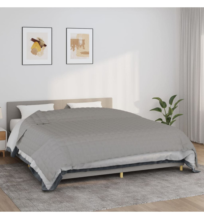 Couverture lestée Gris 235x290 cm 11 kg Tissu | Mobilier & Déco