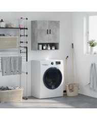 Armoire murale gris béton 60x31x70 cm bois d'ingénierie | Mobilier & Déco