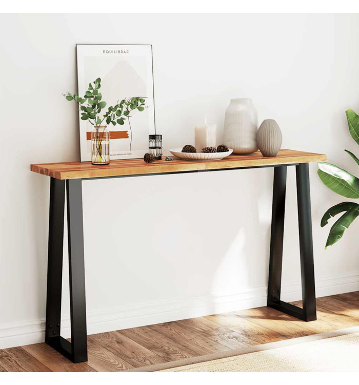 Table console à live edge 140x40x80 cm bois d'acacia solide | Mobilier & Déco