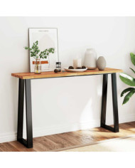 Table console à live edge 140x40x80 cm bois d'acacia solide | Mobilier & Déco