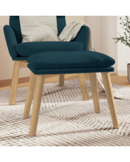 Repose-pied Bleu 45x29,5x35 cm Velours | Mobilier & Déco