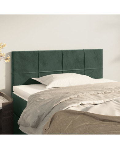 Tête de lit Vert foncé 80x5x78/88 cm Velours | Mobilier & Déco