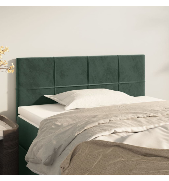 Tête de lit Vert foncé 80x5x78/88 cm Velours | Mobilier & Déco