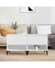 Tables d'appoint 2 pcs Blanc 50x46x50 cm Bois d’ingénierie | Mobilier & Déco
