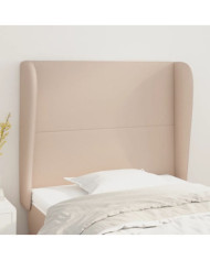 Tête de lit avec oreilles Cappuccino 83x23x118/128cm Similicuir | Mobilier & Déco
