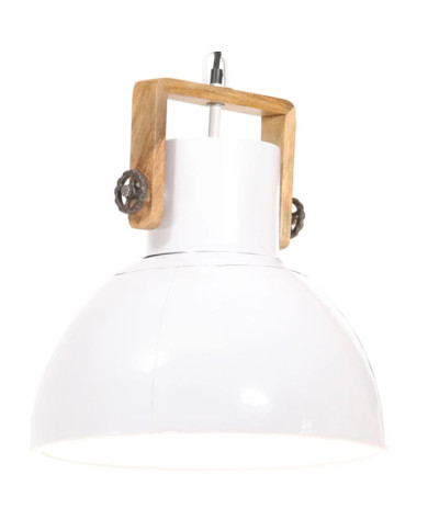 Lampe suspendue industrielle 25 W Blanc Rond 40 cm E27 | Mobilier & Déco