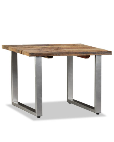 Table basse Bois de récupération massif 55x55x40 cm | Mobilier & Déco