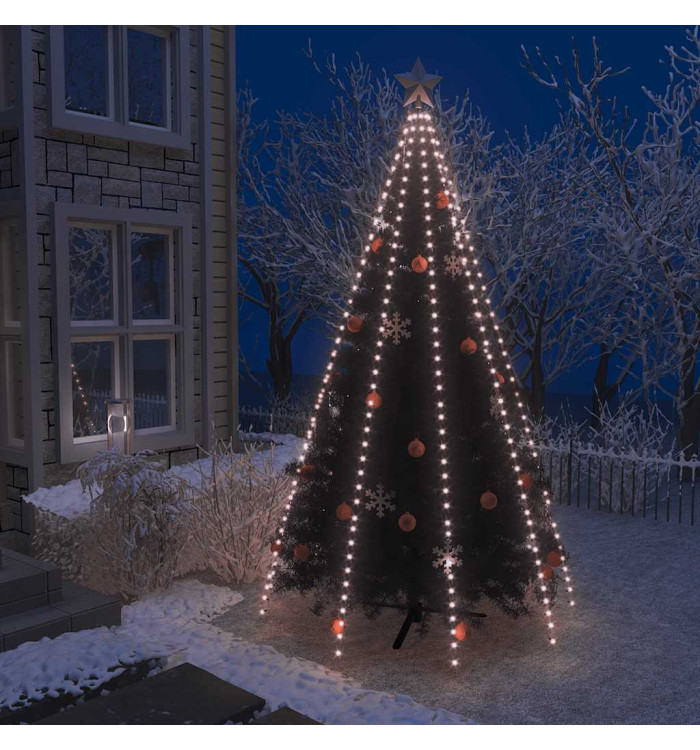 Guirlande lumineuse filet d'arbre de Noël 400 LED 400 cm | Mobilier & Déco