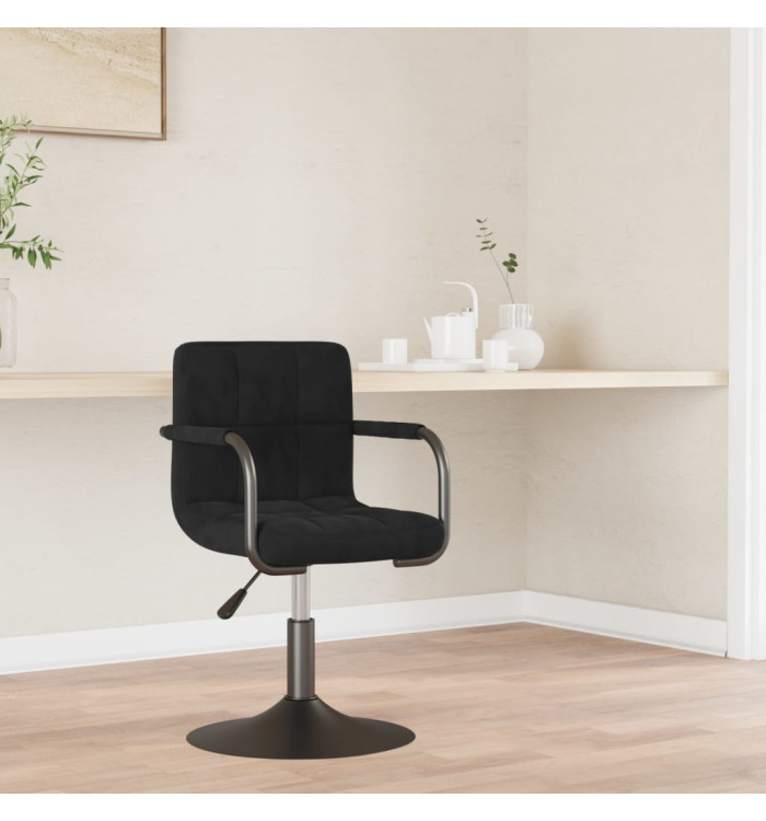 Chaise de salle à manger Noir Velours | Mobilier & Déco
