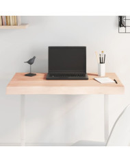 Dessus de table bois massif non traité bordure assortie | Mobilier & Déco