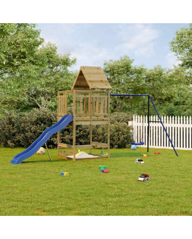 Aire de jeux d'extérieur bois de pin imprégné | Mobilier & Déco