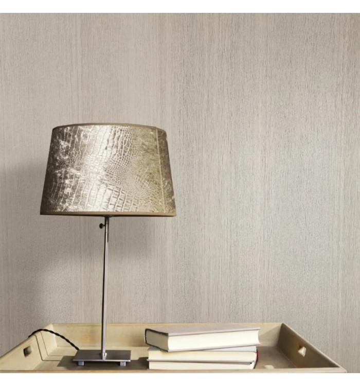 Vintage Deluxe Papier peint Stripes Gris et blanc | Mobilier & Déco