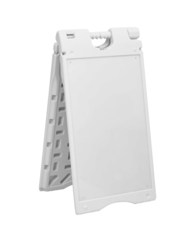 Panneau de trottoir en forme de A gris 45x7x84,5 cm PEHD | Mobilier & Déco