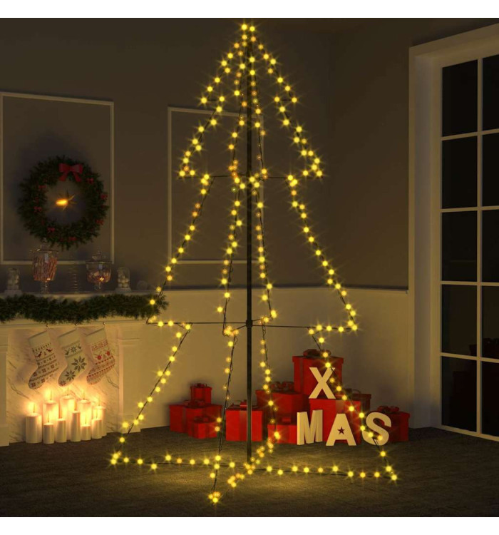 Arbre de Noël cône 240 LED d'intérieur/d'extérieur 118x180 cm | Mobilier & Déco