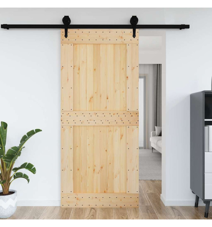 Porte NARVIK 100x210 cm bois massif de pin | Mobilier & Déco