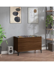 Armoire à disques chêne marron 74,5x38x48 cm bois d'ingénierie | Mobilier & Déco