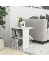 Table d'appoint blanc 45x45x48 cm bois d'ingénierie | Mobilier & Déco