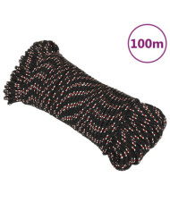 Corde de bateau Noir 3 mm 100 m Polypropylène | Mobilier & Déco