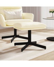 Repose-pied Crème 60x60x36 cm Similicuir | Mobilier & Déco