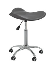 Tabouret de salon et spa Gris Similicuir | Mobilier & Déco