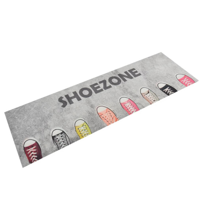 Tapis de cuisine lavable impression shoezone 60x180 cm velours | Mobilier & Déco