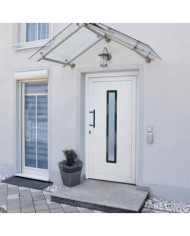 Porte d'entrée Blanc 98x208 cm PVC | Mobilier & Déco