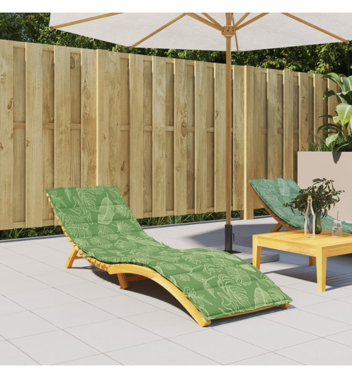 Coussin de chaise longue motif de feuilles tissu oxford | Mobilier & Déco