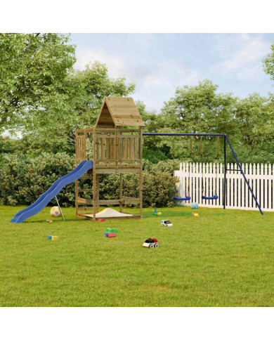 Aire de jeux d'extérieur bois de pin imprégné | Mobilier & Déco