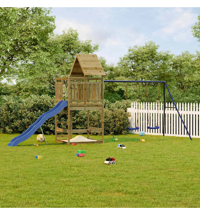 Aire de jeux d'extérieur bois de pin imprégné | Mobilier & Déco