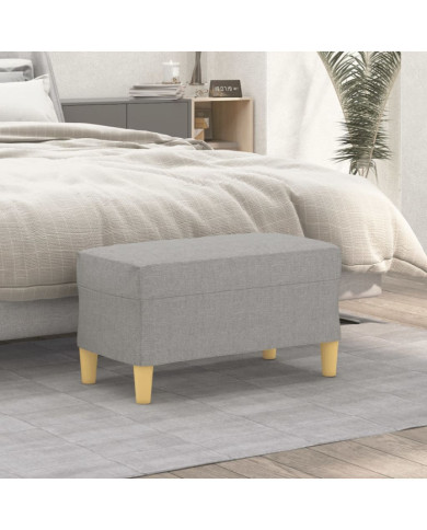 Banc Gris clair 70x35x41 cm Tissu | Mobilier & Déco